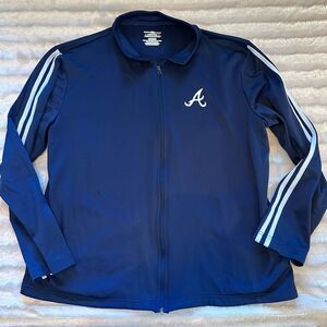 Men’s Atlanta Braves full zip jacket Size XL